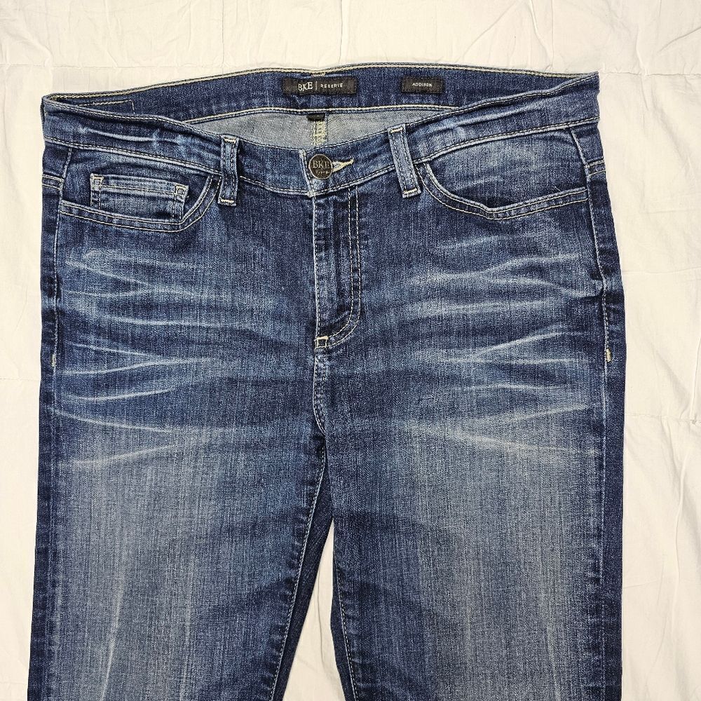 BKE Reserve Addison Dark Wash Blue Denim Bootcut Jeans Women's Size 30 - Picture 4 of 10